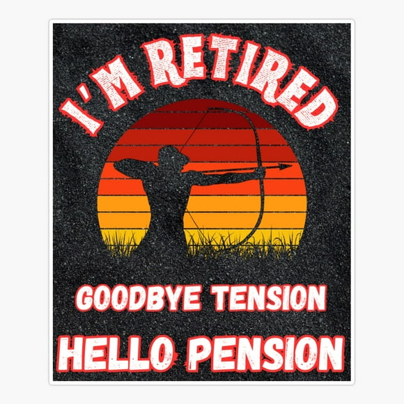 Maneki Goodbye Tension Hello Pension Er, Phone Decal Water Bottle Stickers Car Decals, Funny Birthday Gift