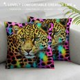 Spots Colorful Big Cats Wild Throw Pillow Throw Pillow Covers Cozy