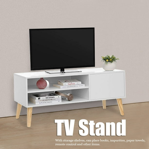 Fdit Household Living Room Office Wooden Tv Stand Cabinet Coffee Tea Table With Storage Shelves Com - Dvd Coffee Table Storage
