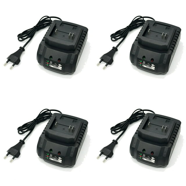 4X Cargador para Batería de Litio 18V 21V Aplicar A Taladro Inalámbrico Amoladora Angular Soplador Eléctrico Herramientas Eléctricas Enchufe de la Ue