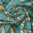 thumbnail image 5 of Ambesonne East Valance Pack of 2, Ethnic Japanese Fish Pattern, 42"X12", Dark Turquoise Multicolor, 5 of 5