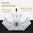 thumbnail image 4 of y Golf Umbrella Large 58 Inch Double Canopy Strong Windproof Heavy Duty & Oversized but Foldable Into Compact Size of 23 Inches For Travel Break Resistant Rain Umbrellas, UV Protection Black,, 4 of 5