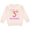 thumbnail image 2 of Inktastic It's My Third Birthday Toddler Sweatshirt, 2 of 4