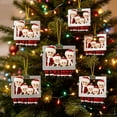 thumbnail image 3 of 2026 Christmas Indoor Home Decor 2D Acrylic Christmas Tree Ornaments Friendship Themed Flat Hanging Decor Cute Festive Acrylic Pendant For Car Interior Christmas Tree Home Wall Window Holiday, 3 of 8