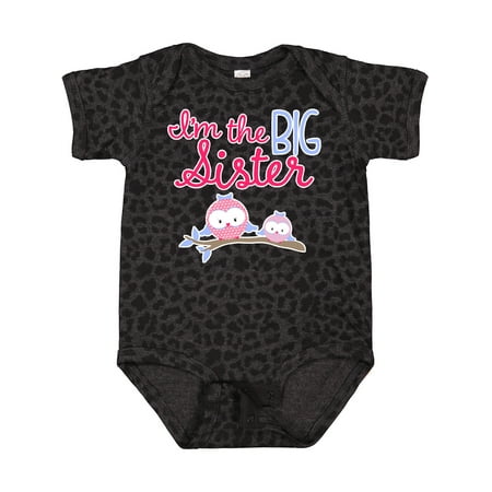 

Inktastic Big Sister Owls Gift Baby Girl Bodysuit
