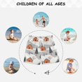 thumbnail image 6 of FORMRS Boys Swim Trunks Quick Dry Mesh Liner Boardshorts Sizes XS-XL, Orange Cartoon Houses, 6 of 7