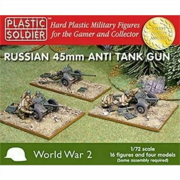 Plastic Soldier Company WW2G20001 1/72ND RUSSIAN 45MM ANTI TANK GUN New