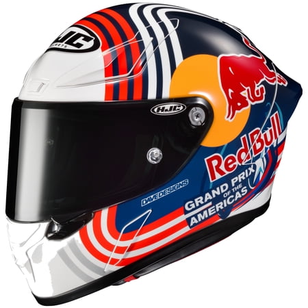 HJC RPHA 1N Red Bull Austin GP Motorcycle Helmet Blue/Red MD