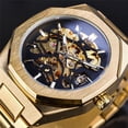 thumbnail image 1 of Reloj mecánico automático para hombre, estilo europeo y americano, informal, de moda mecánica hueca, 1 of 5