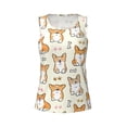 thumbnail image 5 of Goofa Cartoon Corgi Printed Womens Workout Tops for Women Sleeveless Yoga Shirts Athletic Running Tank Tops Sleeveless Gym Clothes Workout Apparel-X-Large, 5 of 9