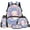 Axolotl Mermaid Scales, variant on Capybara 4 Piece School Backpack Set with Portable Lunch Bag Multifunctional Pencil Case Water Bottle Bag Carrier for Sports Travel & School
