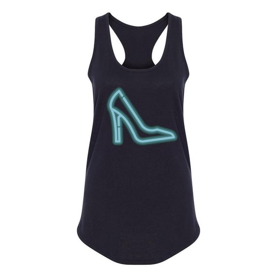Blue High Heel Neon Design Tank Women -Image by Shutterstock, Female x-Small