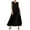 D-Black, variant on Adeawade Elegant Dresses For Women V Neck Sleeveless Solid Color Flowy Dresses Ladies' Summer Side Slit Jumpsuit Long Skirt Stylish Streetwear Black L