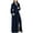 Navy, variant on XMMSWDLA Womens Plush Soft Robe Fluffy, Warm, Fleece Bathrobe Soft Pajamas for Women