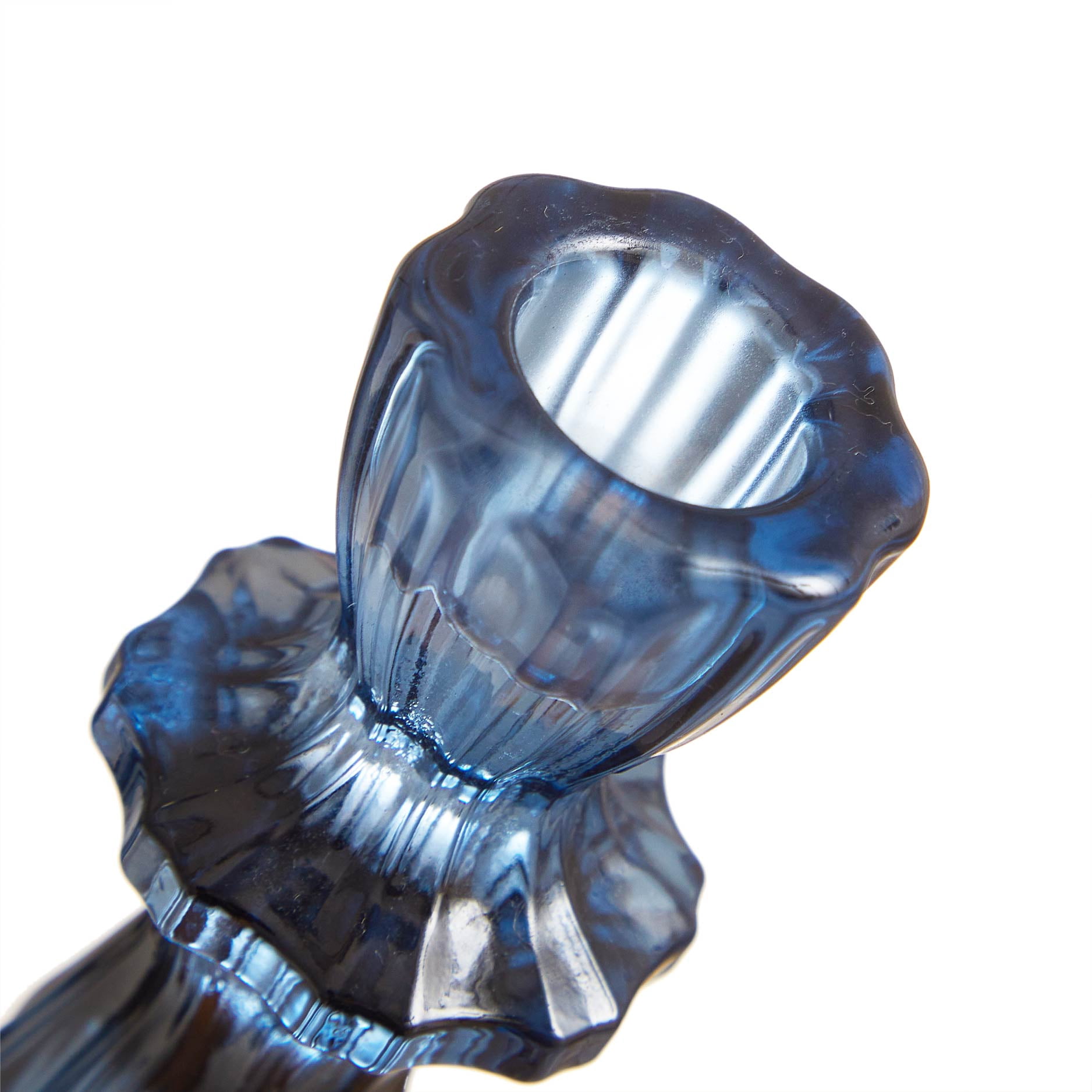 The Pioneer Woman Blue Glass Candleholder, Large
