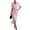 Pink, variant on CIENVNSTG Women Shirt Dresses Spring Button Short Sleeve Satin Ruched Maxi Summer Dress 2026 Cocktail Party Wedding Green L