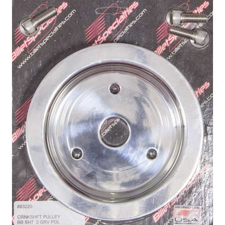 - BILLET SPECIALTIES 83220 Crankshaft Pulleys Polished BBC 2 Groove Lower Pulley
