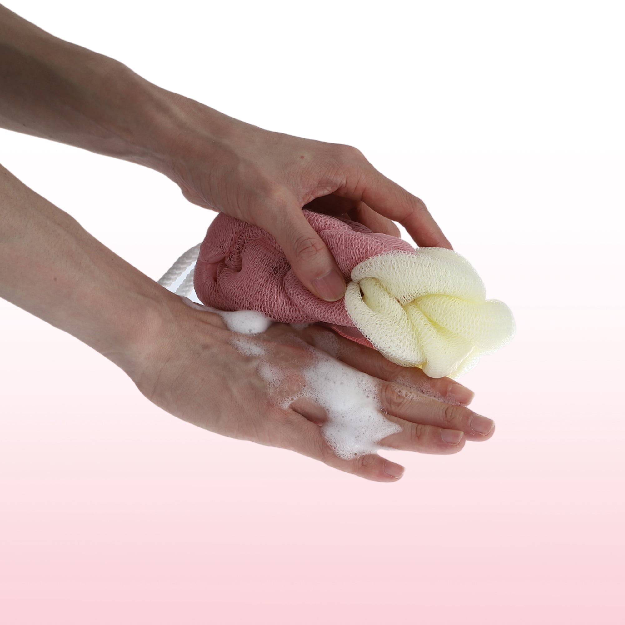 Unique Bargains Long Stretch Back Sponge 12.20"x2.76"x1.97" 1 Pc Beige, Pink