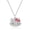 Multicolor, variant on Sanrio Hello Kitty Pave Fashion Jewelry Necklace - 16"+3" Necklace, Neon Red - Officially Licensed