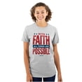thumbnail image 3 of With Faith All is Possible Christian Men's Graphic T Shirt Tees Brisco Brands S, 3 of 6