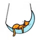 thumbnail image 3 of Vitral colgante para ventana, colgantes, decoración decorativa de acrílico para gatos amarillo, 3 of 9