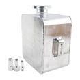thumbnail image 1 of Selfmodifying Permeable Aluminum Bubbling Pot 2.5L Coolant Radiator Water Tank Overflow Expansion Tank Silver, 1 of 5