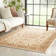 thumbnail image 5 of Delos Ivory Traditional Oriental Medallion Floral Area Rug 5x7 (5'3" x 7'3"), 5 of 9