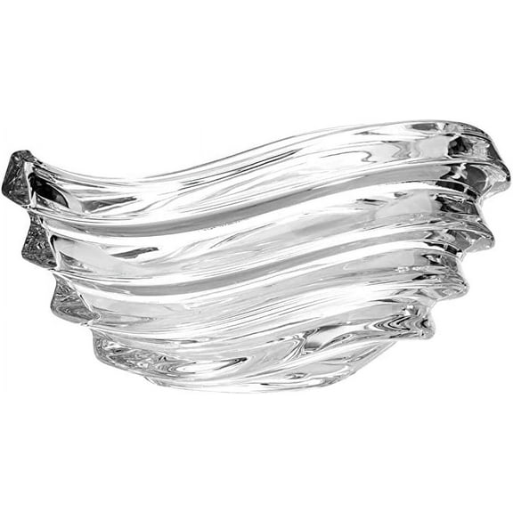 Bohemia Crystal U29/220 8.5" Crystal Bow "Wave" Candy/Fruit Bowl