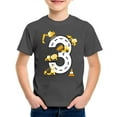 thumbnail image 3 of Kiijoy Big Boy's Excavator Letter Print Short Sleeve T Shirt, Grey, 3 of 3