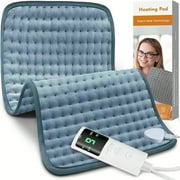 Heating Pad for Back Pain Relief, Heating Pads for Period Cramps with 9 Heat Settings & 4 Timers Auto-off, Machine Washable, Dry & Moist Heat,,Gift,12''24''
