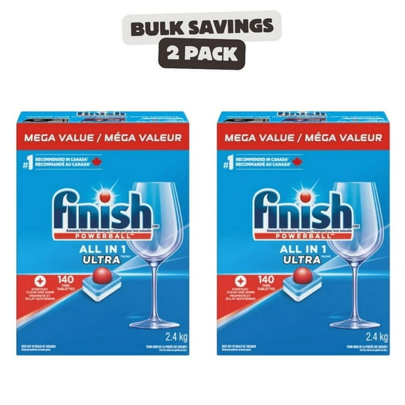 (Lot de 2) Finish Détergent pour Lave-Vaisselle Powerball
