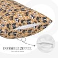 thumbnail image 3 of Sikiie Cute Puppy Print Plush Pillow Cover, Wrinkle-proof and Stain-resistant Pillow Protector without Pillow Core, Home Decoration-16"x24", 3 of 6