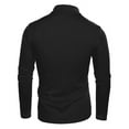 thumbnail image 4 of Men's high-neck bottoming shirt Slim-fit basic knitted warm top casual long-sleeved pullover, 4 of 4