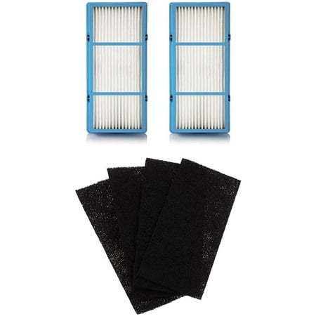 

2 HEPA 4 Charcoal Booster Pre Filter Replacement For Holmes AER1 Total Air HAPF30AT Air Purifier HAP242-NUC