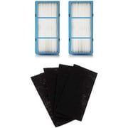 2 Replacement HEPA Filter and 4 Charcoal Booster Pre Filter for Holmes AER1 Total Air Filter, HAPF30AT for Purifier HAP242-NUC