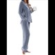 thumbnail image 3 of Conjuntos de Pijama para Mujer, de Larga, con Botones, para Dormir, Pijamas Suaves, Conjuntos de Estar por Casa. Azul Mar XXL, 3 of 9