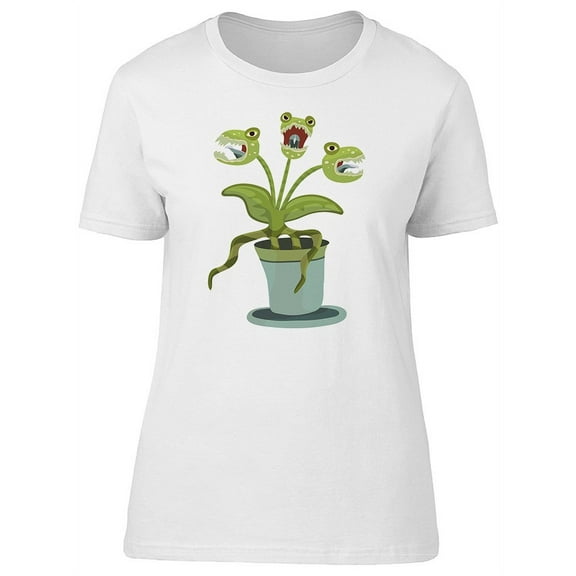 Three Headed Carnivorous Plant T-Shirt Women -Image by Shutterstock, Female Large