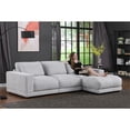 thumbnail image 4 of Devion Furniture 4-Piece Upholstered Velvet & Fabric Modular Sofa in Beige, 4 of 15