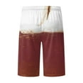thumbnail image 3 of Aayomet Mens Swim Trunks Novelty Beach Shorts Breathable Tether Print Board Shorts (Brown, S), 3 of 5