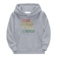 thumbnail image 2 of Gibobby Sudadera con capucha para niños y niñas Regalo deportivo americano para fanáticos del fútbol, sudadera para adolescentes, jugador de Rugby Vintag(Gris, 4-5 Años), 2 of 3