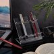 thumbnail image 5 of Exhibidor de bolígrafos acrílico con 6 ranuras, soporte de plástico para bolígrafos, organizador de brochas de maquillaje, exhibidor de brochas de uñas, 5 of 6