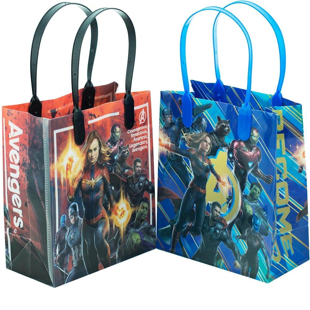 LARGE STRONG CARRY SHOPPING CHARACTER LICENSED GIFT PVC BAG PARTY DISNEY MARVEL 