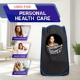 thumbnail image 3 of Foldable Steam Sauna, Portable Steam Sauna for Home, Sauna Tent, Sauna Box Portable, Indoor Portable Sauna with Foldable Chair, Remote Controller - 3L 1100W Steam Generator Black, 3 of 6