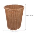 thumbnail image 2 of Trash Can Basket Woven Garbage Rattan Bin Waste Flower Can Seagrass Pot Wicker Laundry Bin Container Storage Pots Paper, 2 of 6