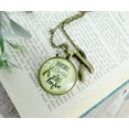 thumbnail image 5 of Invisible Illness Necklace Awareness Ribbon Gutsy Goodness Female Adult Bronze Metal Jewelry, 5 of 8