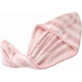 thumbnail image 1 of 1pc Microfiber Hair Drying Wrap — Quick-Drying Hair Towel with Button Closure — Ultra-Soft, Extra-Thick Coral Fleece Drying Cap — Anti-Frizz Hair Turban — Designed for Curly, Long, and Thick Hair., 1 of 6