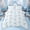 White Blue, variant on Erosebridal Kawaii Ribbon Queen Comforter Set for Kid, Butterfly Knot Bedding Comforter Set, White Pink, 3-Piece