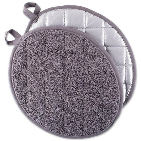 

Gray Oval Pot Holder Set of 2