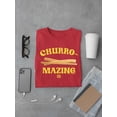 thumbnail image 3 of Churro-Mazing Fun Re Tro Foodie Design Men's T-shirt, 3 of 4