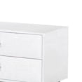 thumbnail image 5 of Hart 32 Inch Modern Nightstand, 2 Drawers, Textured Lacquer Finish, White- Saltoro Sherpi, 5 of 5